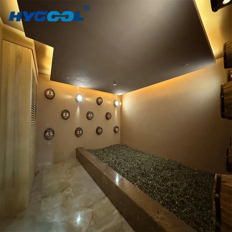 تصميم حمام الساونا بالحصى
